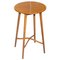 Table d'Appoint Ronde Vintage en Bois 1