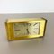 Vintage Solid Brass Hollywood Regency Table Clock from Dugena, Switzerland, 1960s 4