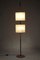 Scandinavian Black Lacquered Steel & Teak Floor Lamp with 2 Granite Acrylic Glass Diffusers, 1960s, Image 15