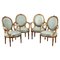 Louis XVI Style Armchairs, Set of 4 1