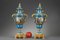 Covered Vases in Polychrome Porcelain in the Style of Sèvres, Set of 2, Image 2