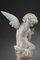 Marble Statue Angel with Butterfly or Cupid, 19th Century 5