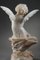 Marble Statue Angel with Butterfly or Cupid, 19th Century, Image 6