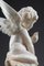 Marble Statue Angel with Butterfly or Cupid, 19th Century 15
