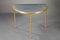 Small Half Moon Table with Bronze Aged Mirror Top from Maison Baguès, 1950s 3