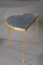 Small Half Moon Table with Bronze Aged Mirror Top from Maison Baguès, 1950s 9