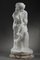 Pugi, Meditative Young Woman Sculpture, White Marble 3