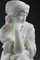 Pugi, Meditative Young Woman Sculpture, White Marble, Image 11