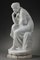 Pugi, Meditative Young Woman Sculpture, White Marble, Image 8