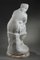 Pugi, Nachdenkliche Skulptur einer jungen Frau, weißer Marmor 6
