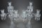 Baccarat Candelabras in Molded Crystal with 4 Lights, 19th Century, Set of 2 3