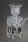 Baccarat Candelabras in Molded Crystal with 4 Lights, 19th Century, Set of 2 12
