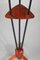 Vintage Floor Lamp with Three Arms Joined by a Teak Shelf 11