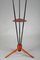 Vintage Floor Lamp with Three Arms Joined by a Teak Shelf 8