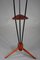 Vintage Floor Lamp with Three Arms Joined by a Teak Shelf 9
