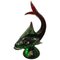 Mid-Century Modern Green and Red Murano Glass Shark from Seguso, 1970s 1