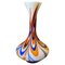 Mid-Century Modern Vase aus Opalglas in Orange & Blau von Carlo Moretti, 1970er 1