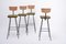 Mid-Century Wicker Bar Stools by Herta Maria Witzemann for Erwin Behr, 1950s, Set of 4, Image 4