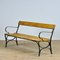 Pine Riveted Iron Park Bench,1930s 1