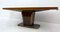 Mid-Century Walnut and Green Marble Dining Table, Italy, 1950s 3