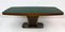 Mid-Century Walnut and Green Marble Dining Table, Italy, 1950s 1