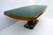 Mid-Century Walnut and Green Marble Dining Table, Italy, 1950s 7