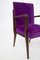 Italian Purple Velvet Armchairs from Fratelli Consonni, Set of 2 9