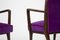 Italian Purple Velvet Armchairs from Fratelli Consonni, Set of 2, Image 10