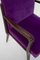 Italian Purple Velvet Armchairs from Fratelli Consonni, Set of 2, Image 5