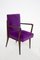 Italian Purple Velvet Armchairs from Fratelli Consonni, Set of 2 15