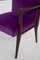Italian Purple Velvet Armchairs from Fratelli Consonni, Set of 2, Image 7
