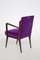 Italian Purple Velvet Armchairs from Fratelli Consonni, Set of 2 11