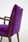 Italian Purple Velvet Armchairs from Fratelli Consonni, Set of 2 8