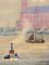 Hamburger Harbor, Oil on Canvas, Image 4