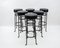 Iron Bar Stools, 1950s, Set of 6 2