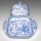 Antiker englischer viktorianischer Erbsenhalter oder Servierterrine aus Keramik 7