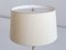 B-024 Brass Table Lamp with Beige Silk Shade from Bergboms, Sweden, 1960s 7