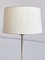 B-024 Brass Table Lamp with Beige Silk Shade from Bergboms, Sweden, 1960s 8