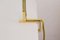 Green and Gold Brass Flexible Table Lamp with Shade,1950s, Image 6