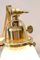 Lampade da tavolo Jugendstil in ottone con paralumi in vetro opalino, set di 2, Immagine 9