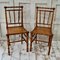 Victorian Faux Bamboo Side Chairs, Set of 2 1