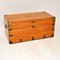 Antique English Camphor Wood Military Campaign Trunk 1