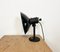 Lampe de Bureau Industrielle Vintage en Émail Noir, 1950s 2