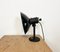 Vintage Industrial Black Enamel Table Lamp, 1950s, Image 2