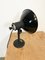 Lámpara de mesa industrial vintage esmaltada en negro, años 50, Imagen 6