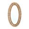 Oval Mirror with Rattan Frame, 1950s, Image 1