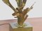 Golden Bronze Table Lamp with Foliage, 1970 4