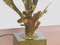 Golden Bronze Table Lamp with Foliage, 1970, Image 4