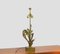 Golden Bronze Table Lamp with Foliage, 1970, Image 1