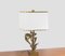 Golden Bronze Table Lamp with Foliage, 1970 2